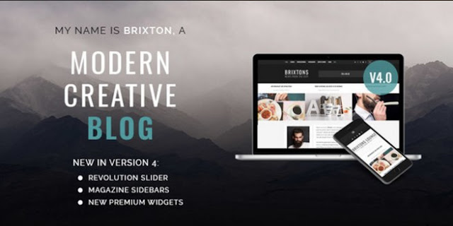 Download Brixton 4.0.3 – WordPress Blog Theme Free