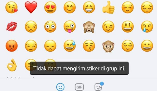 Penyebab Tidak Bisa Mengirim Stiker di Grup Telegram