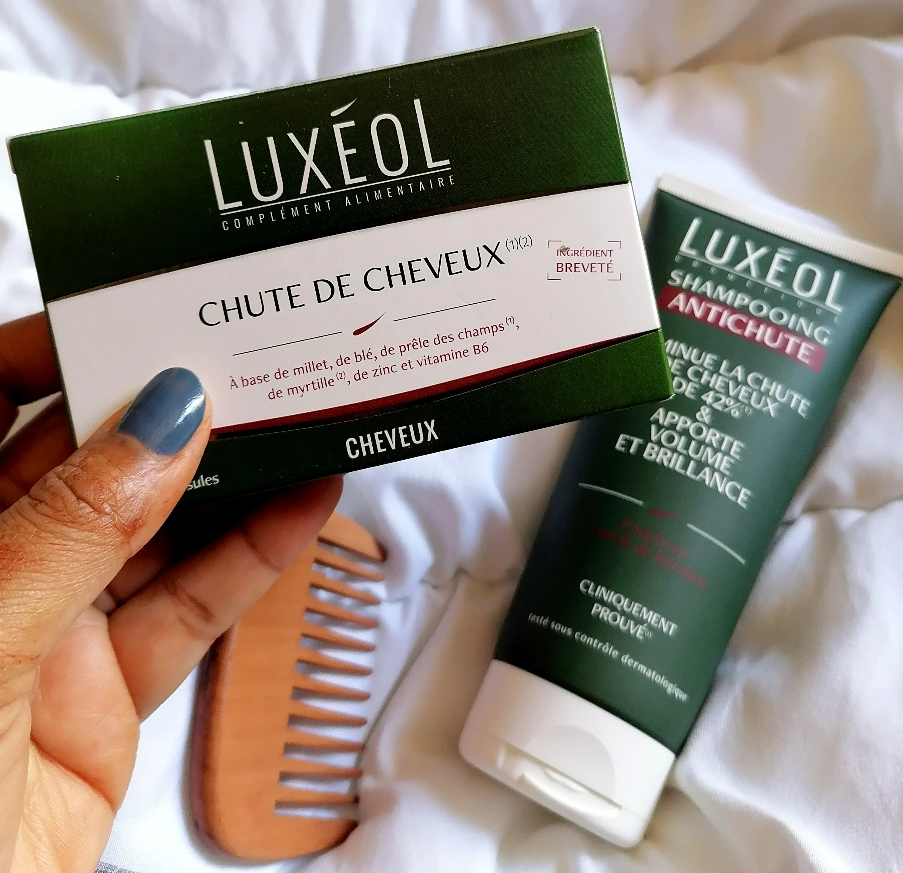 Chute de cheveux : un duo 100% LUXÉOL! 🍃