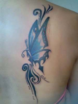 tribal tattoos buterfly design