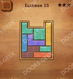 Cheats, Solutions, Walkthrough for Wood Block Puzzle Intense Level 15