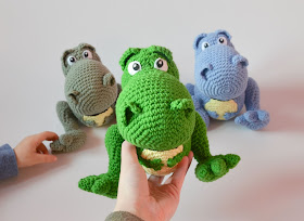 Krawka: Cute Tyrannosaurus REX crochet pattern by Krawka