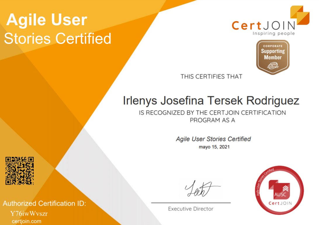 Agile User Stories Certified