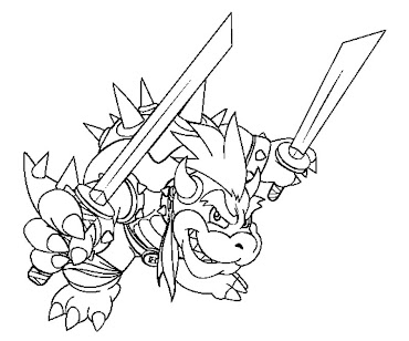 #11 Bowser Coloring Page