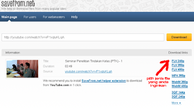 Cara Download Video dari Youtube dan rapidshare dengan Mudah
