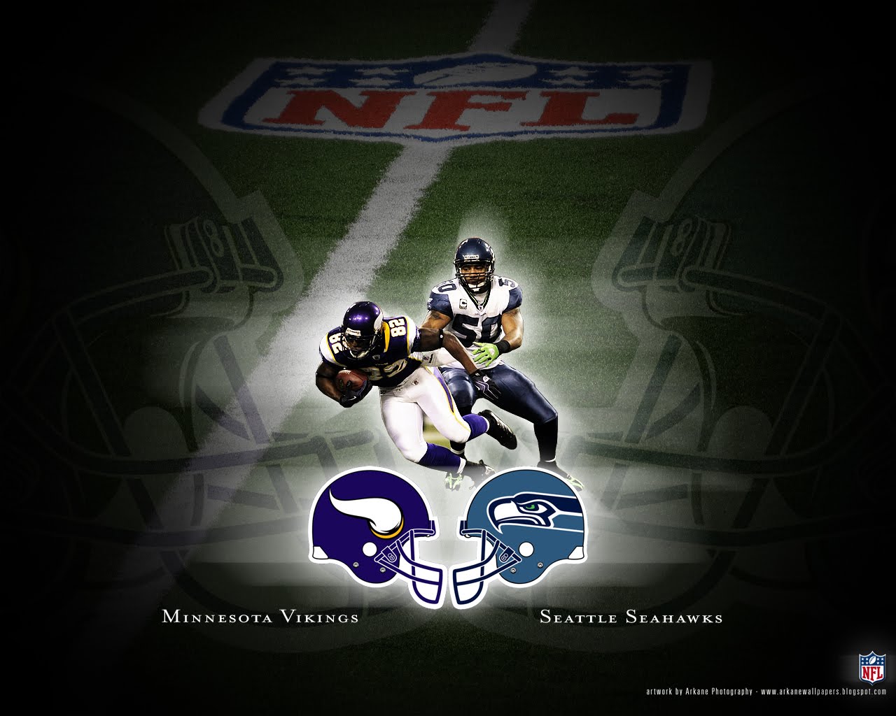 Arkane NFL Wallpapers: Battle 11 - Vikings vs. Seahawks