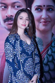 Actress Tamannaah Stills at Kanne Kalaimane Movie Press Meet 