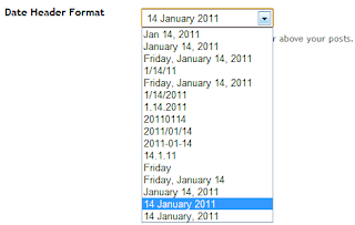 date header format