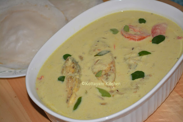 Fish in thick coconut milk recipe#Fish Mappas Kerala style #Easter appam with fish molly recipe