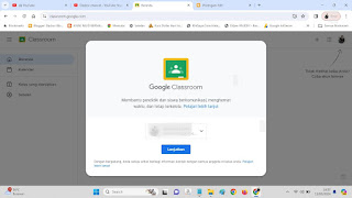 Buka classroom.google.com pada browser