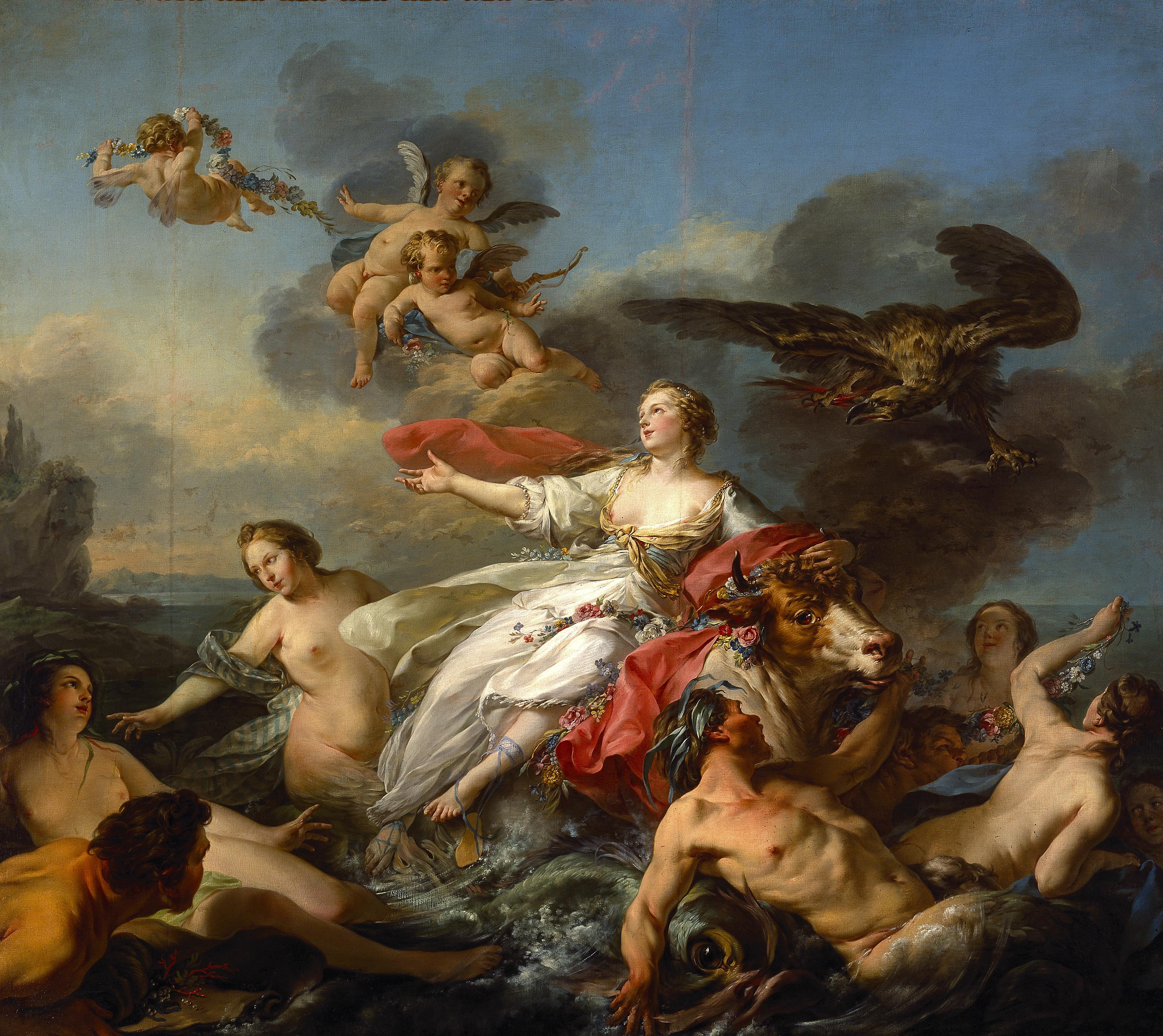 Сюжет это в искусстве. Франсуа Буше «Триумф Венеры» (1740). Франсуа Буше похищение Европы. Тициан похищение Европы.