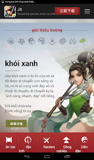 Game Võ Lâm Truyền kỳ trên điện thoại Android