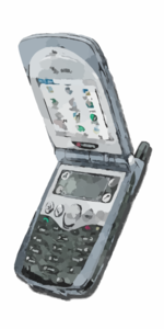 folding cellphone clipart image