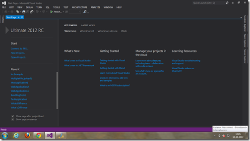 Dark Visual Studio theme like blend - A Visual Studio 2012 feature Dark Visual Studio theme like blend - A Visual Studio 2012 feature