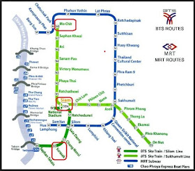 BTS Sky Train Bangkok - Map