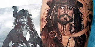 Jack Sparrow Pirate Tattoo Design