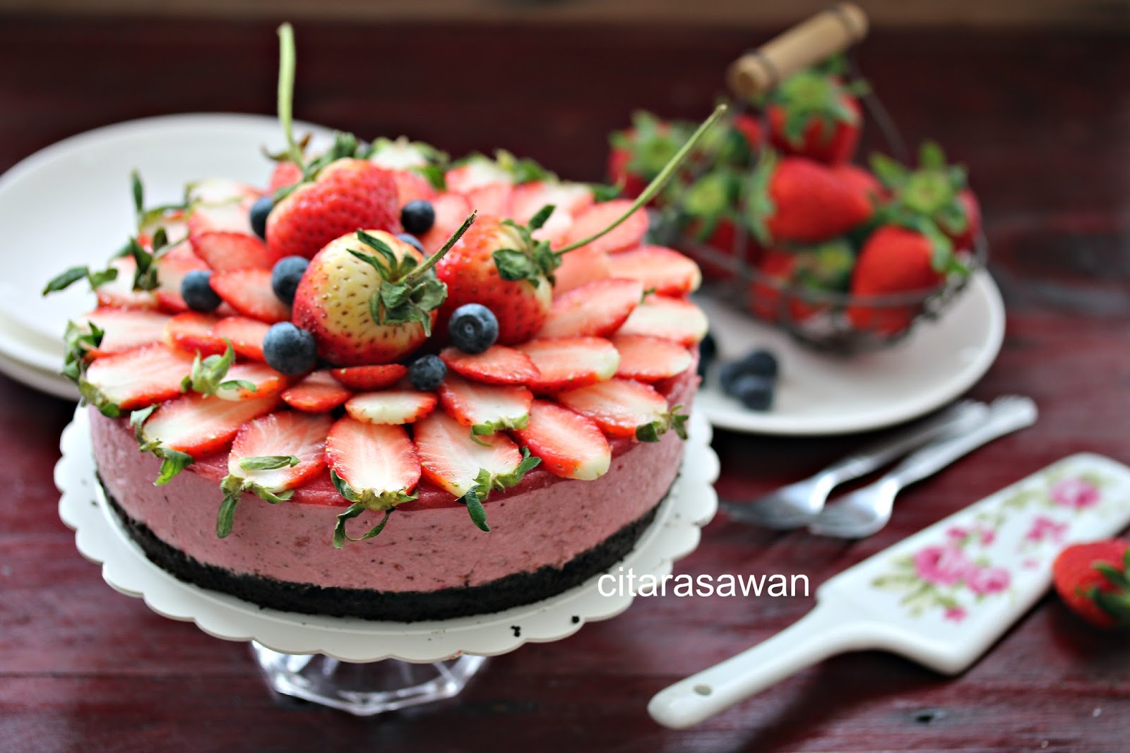 Strawberry Cheesecake Resepi Terbaik