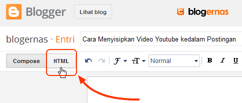 Cara Menyisipkan Video Youtube kedalam Postingan