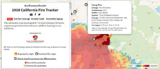 Sf Chronicle Fire Map