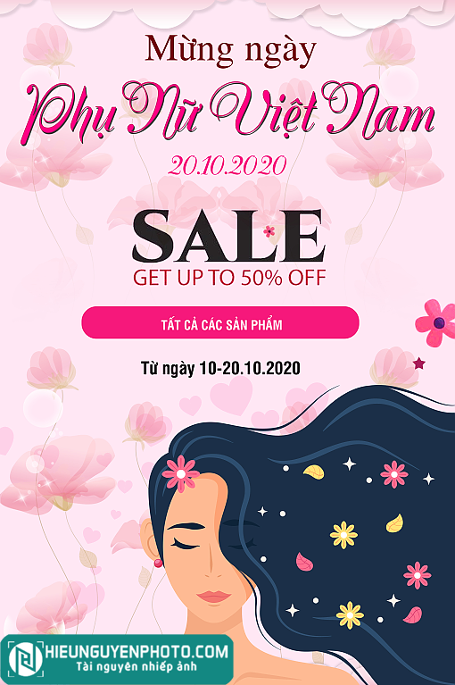 25 Poster ngày phụ nữ việt nam 20/10