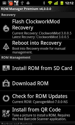 ROM Manager Premium 1.0.7 apk