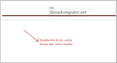 Cara menciptakan header dan footer pada microsoft word dilakukan dari sajian  Cara Membuat Header Dan Footer Termudah Pada Microsoft Word