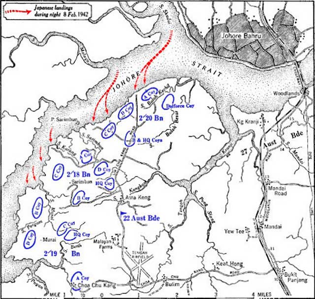 Battle of Singapore, 8 February 1942, worldwartwo.filminspector.com