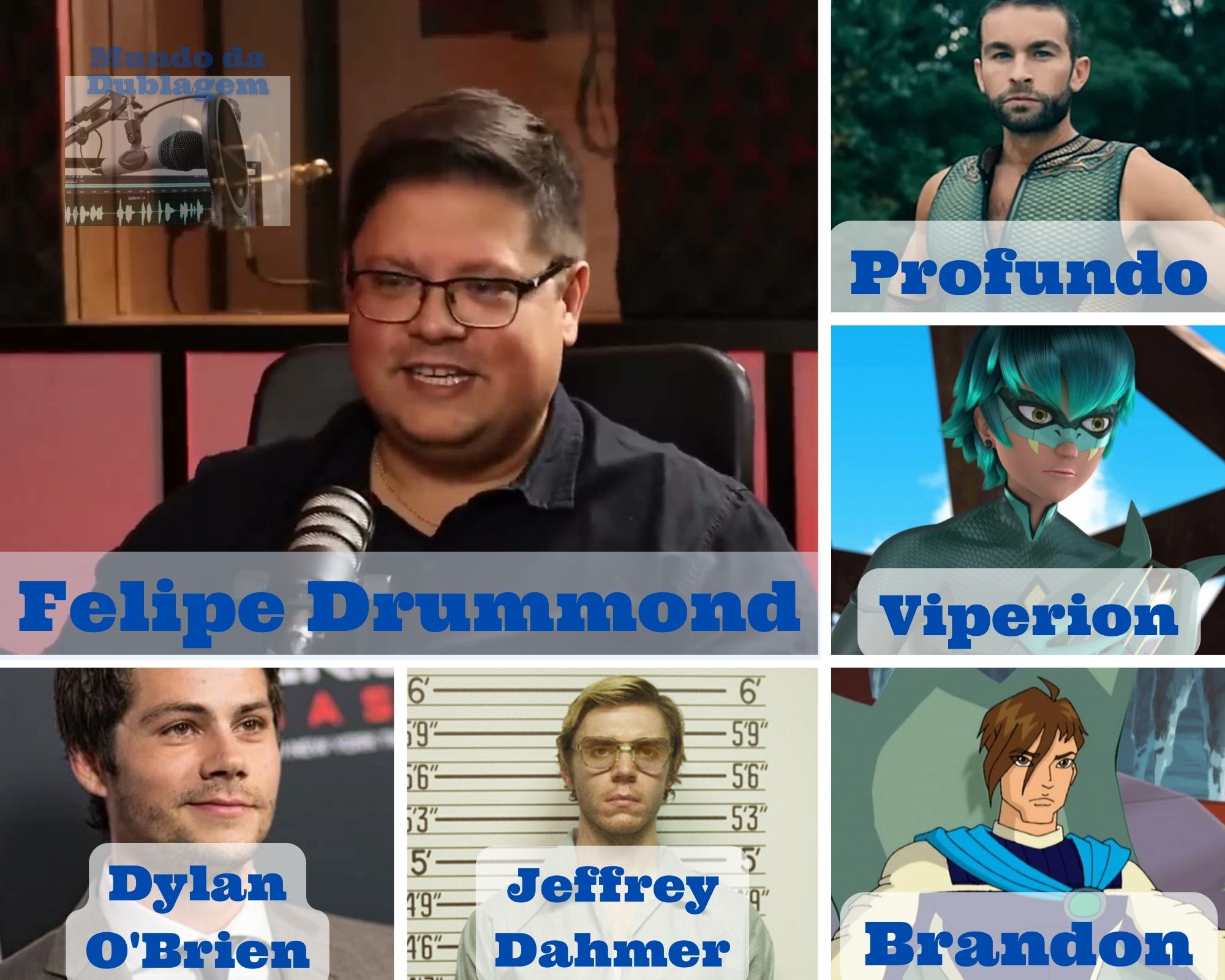 Dublador Felipe Drummond Profundo The Boys Evan Peters Jeffrey Dahmer Viperion Rachet Clank Dylan O'Brien Mundo da Dublagem Elenco de Dublagem