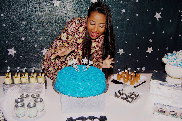 Dicas de fotos, Festa de 16 anos, tema estrela, bolo azul 