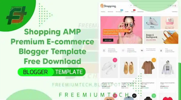Shopping AMP Response Blogger Template Free Download 