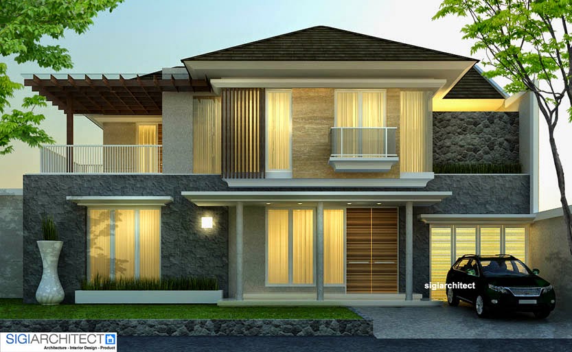 Desain Rumah Minimalis 2 Lantai Luas Tanah 200M2 - Gambar 