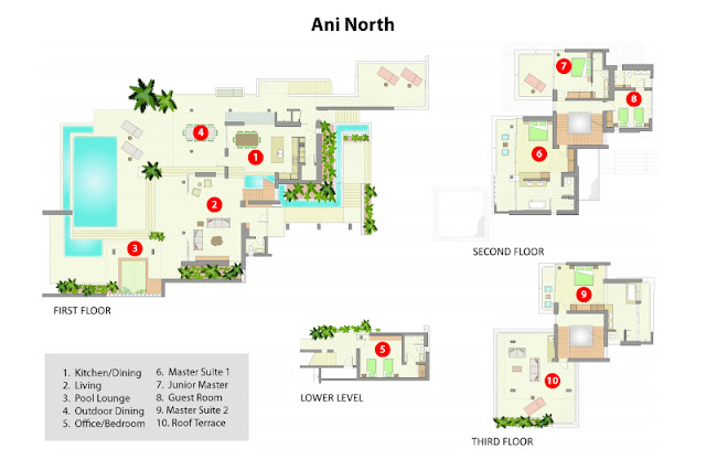 North villa floor plans