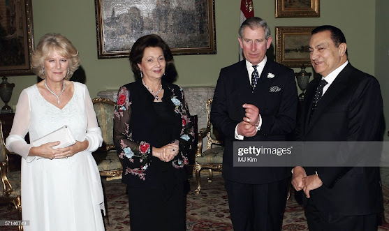 Charles and Camilla with the Mubaraks