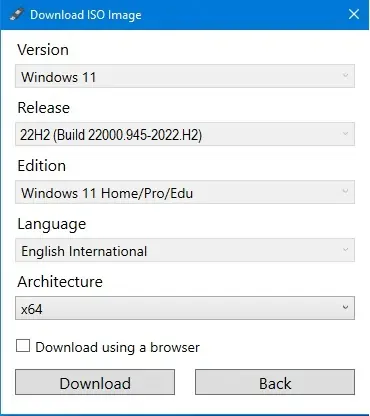 Download Windows 11 by Rufus