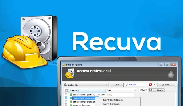 Recuva Technician 1.53.2074 Recovers Deleted Data Free Download