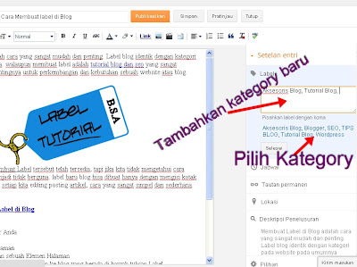 Membuat Label di Blog