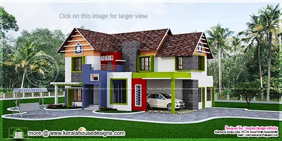 Colorful house design