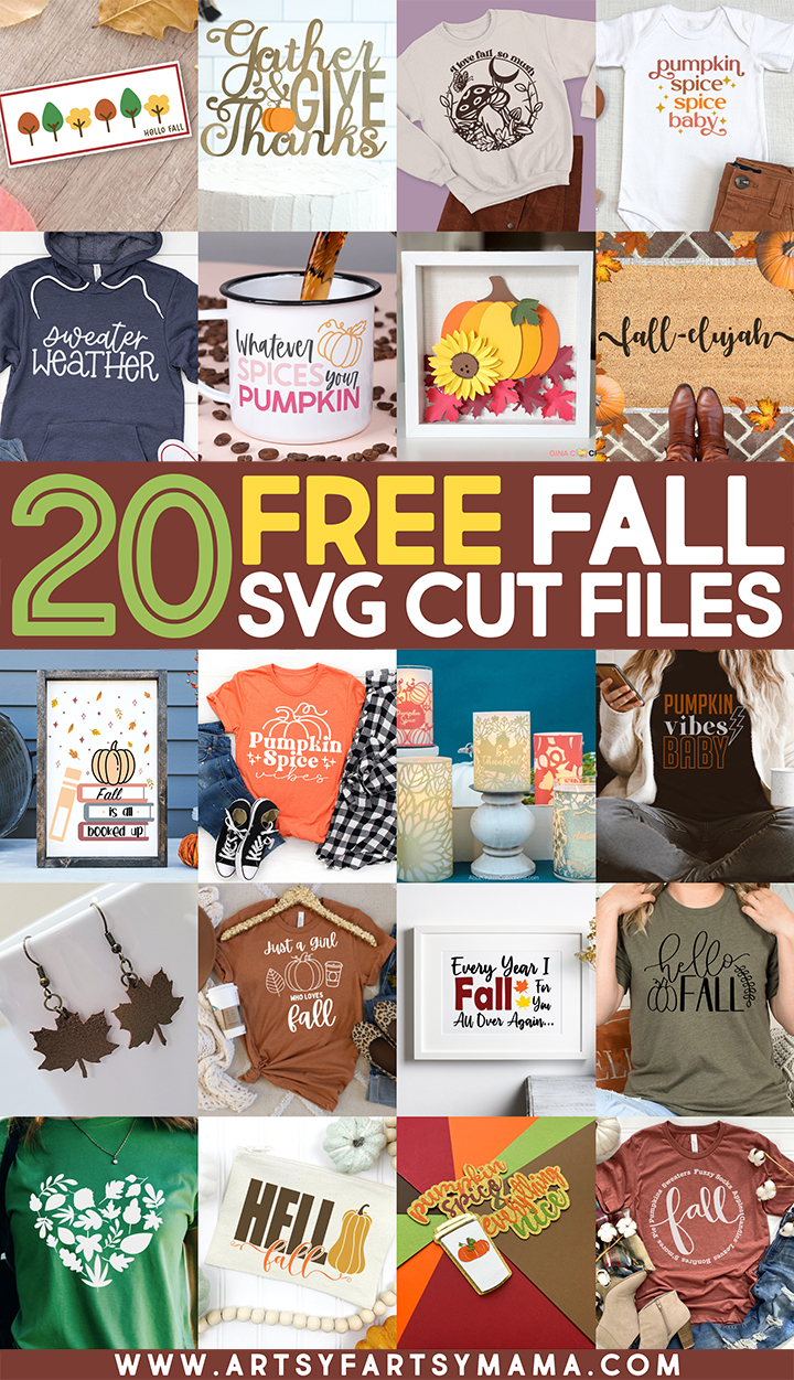 20 Free Fall Autumn SVG Cut Files