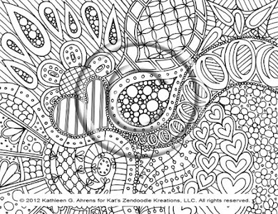 Coloring Pages Abstract Flowers