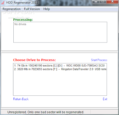 HDD Regenerator 1.71 Screenshot