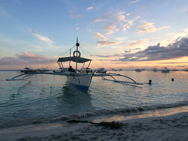 banca alona beach panglao bohol philippines