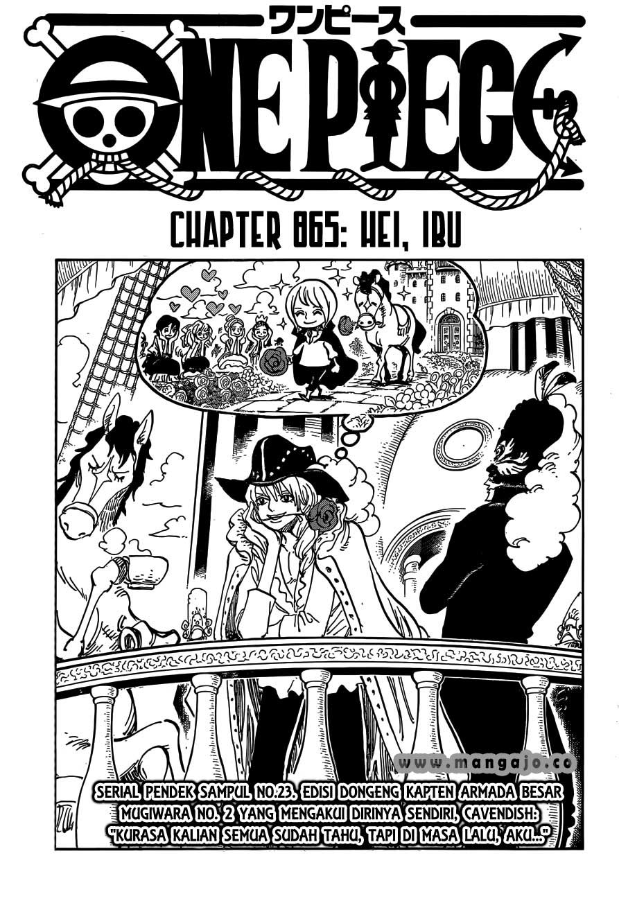 Baca One Piece Indonesia Subtitle 865_Spoiler dan Prediksi One Piece Chapter 866 di Mangajo 867