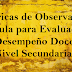 Rubricas de Observación de Aula para Evaluación de Desempeño Docente Nivel Secundaria