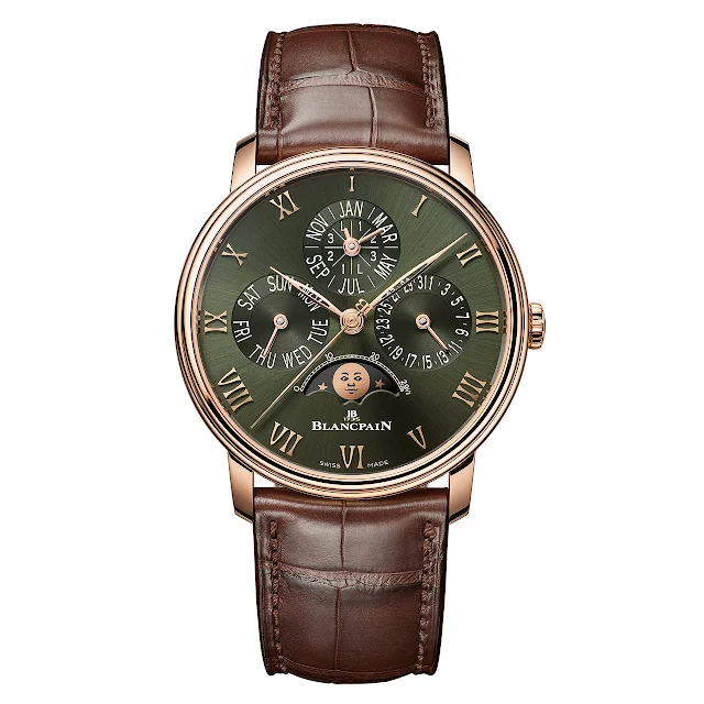 Blancpain Villeret Quantième Perpétuel with Green Dial