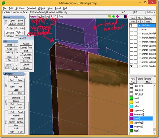 Reshape hand anchor to exclude upper leg vertices