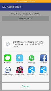 Share text of TextView on button click (Kotlin) - Android Studio