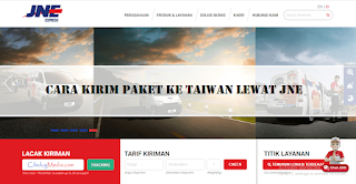 Cara kirim paket ke Taiwan lewat JNE