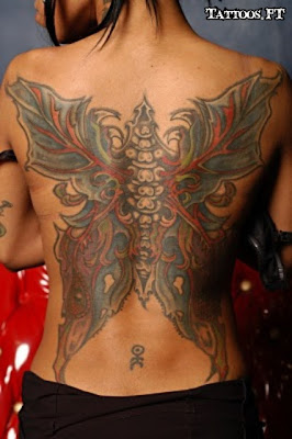 tattoos com Borboleta nas Costas enteira