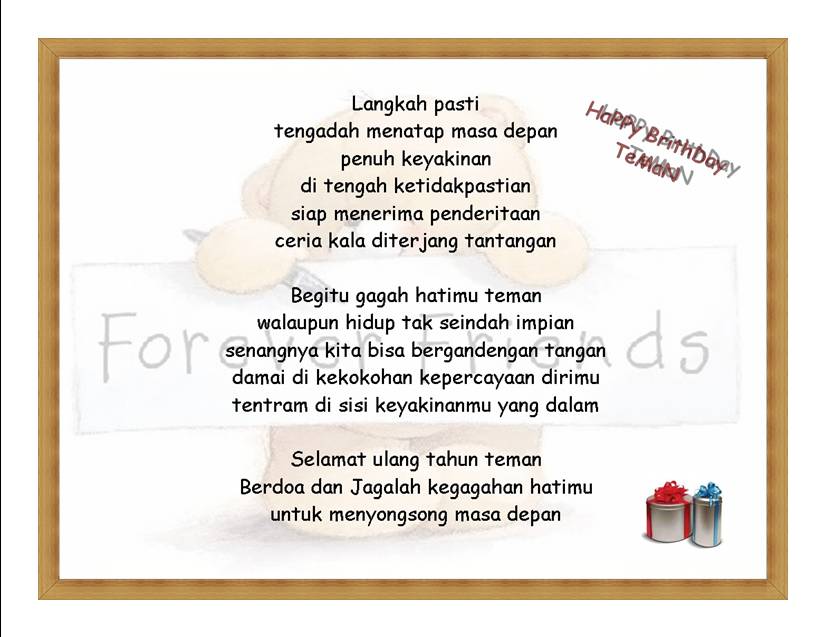 Contoh Kartu Ucapan Selamat Ulang Tahun  Review Ebooks