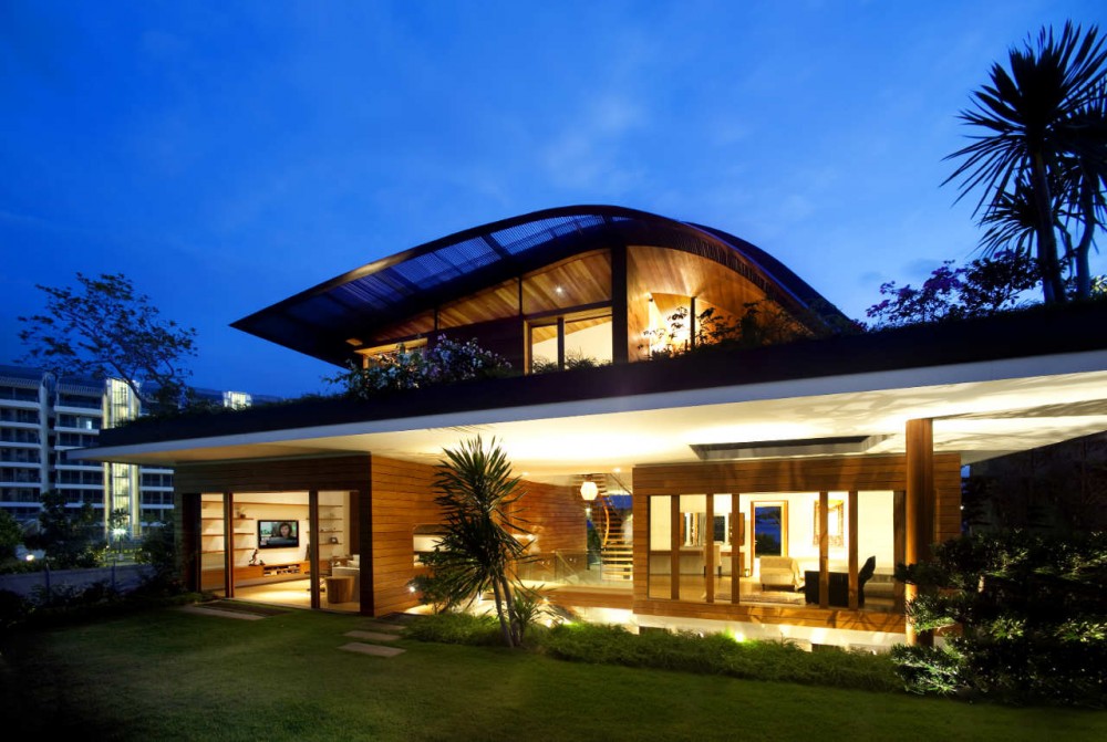 Beautiful green roof garden home, Singapore: Most ...